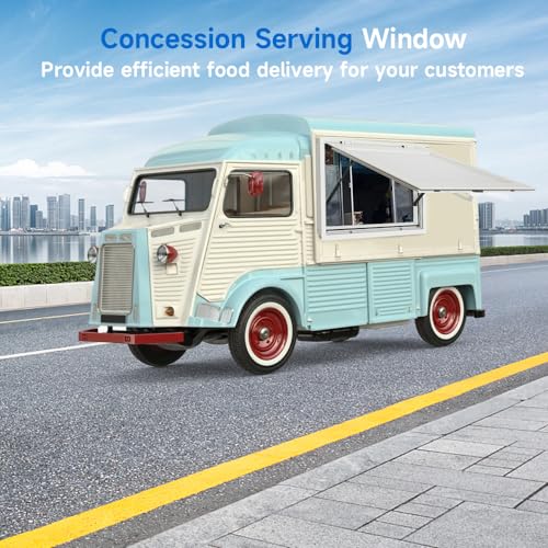 Food Truck Service Window 36" x 36" Aluminum Alloy with Awning Door E16999