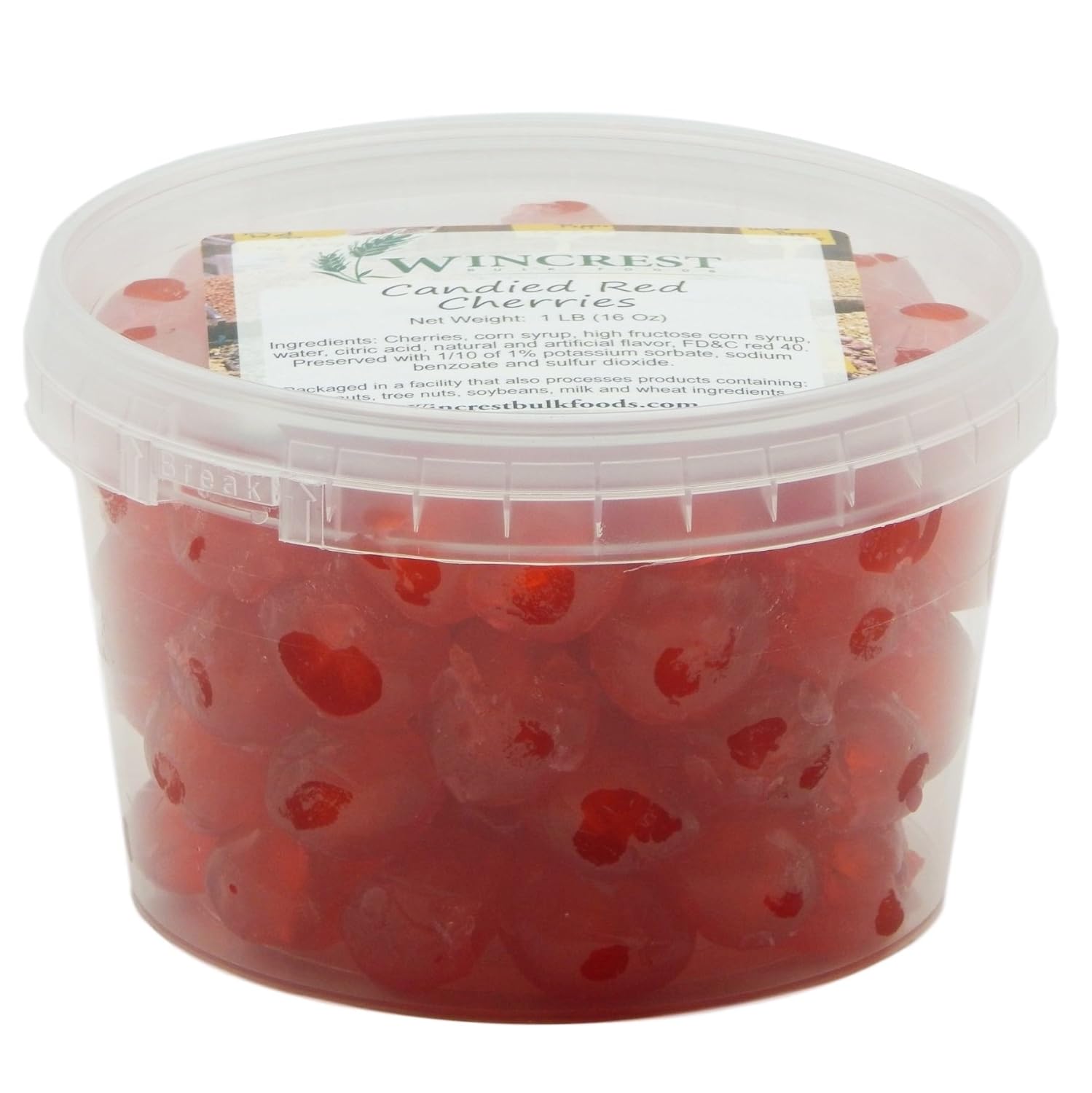 Candied Red Cherries, 1 Lb Tub G1406