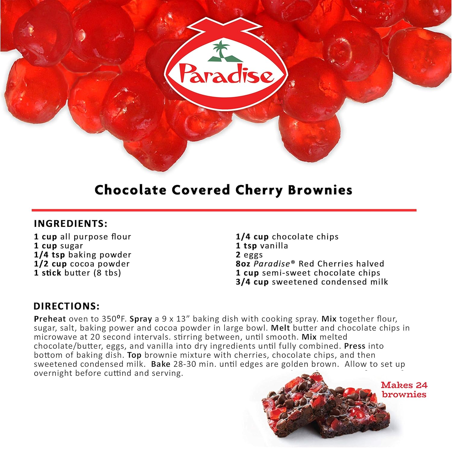 Red Cherries, 8 Ounce S76775