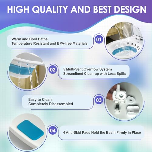 Collapsible Electric Sitz Bath for Toilet Seat, Postpartum Perineum Relief Q430848