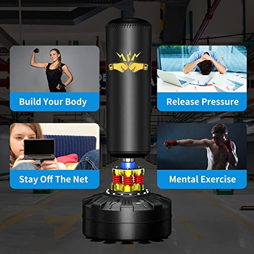 Boxing Punching Bag with Stand 70" for Adults MMA Muay Thai Fitness A1901