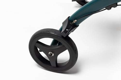 Upright Rollator Walker with Seat, Lightweight Folding Walker with Wheels and Shopping Bag V3035
