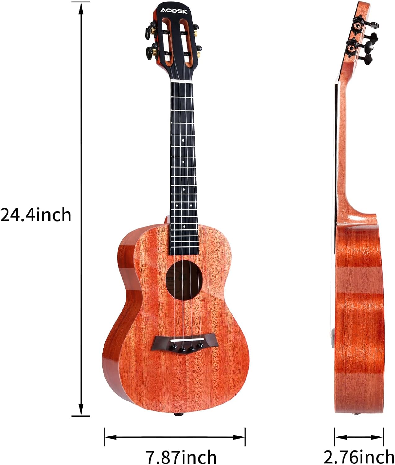 Concert Ukulele 23 Inch Starter Kit with Gig Bag and Strap O97371