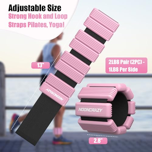 Pilates Wrist & Ankle Weights Set of 2, Adjustable for Walking, Yoga, Gym F527133