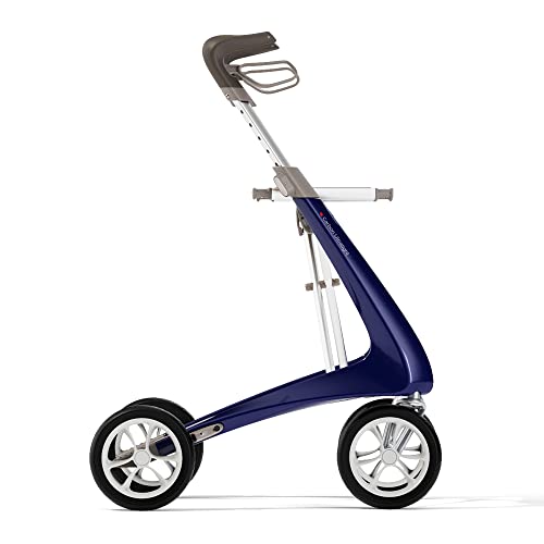byACRE Carbon Ultralight Rollator - World's Lightest Carbon Rollator - Only 10.6 lbs/for Indoor and Outdoor Use/Foldable and Easy to Travel with/Carbon Black - Compact