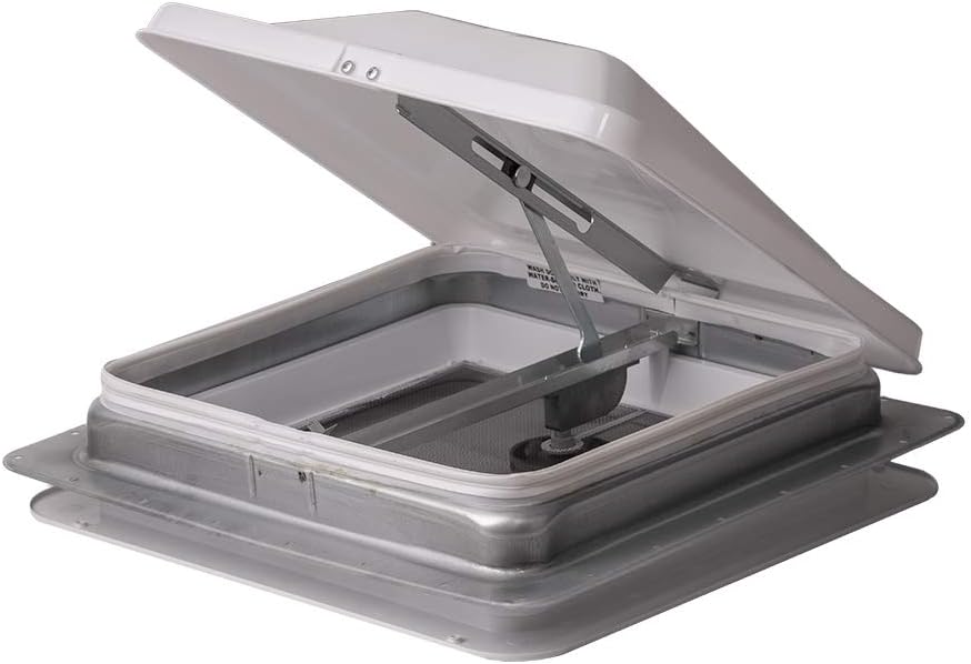 Heng's Industries RV 71111A-C 14" White Cargo Universal Roof Vent