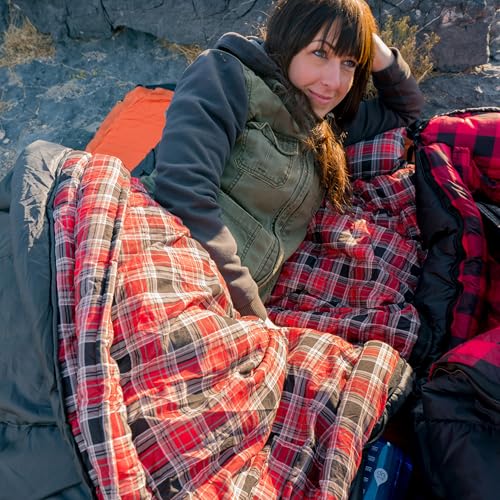 Celsius XXL Sleeping Bag for Adults, All Weather Camping, Compression Sack Included S755