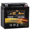 Weize YTZ10S-BS High Performance - Maintenance Free - Sealed AGM Motorcycle Battery Compatible With Yamaha Honda
