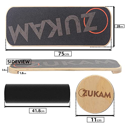 Wooden Balance Board Trainer for Core Stability and Skateboard Training S3518