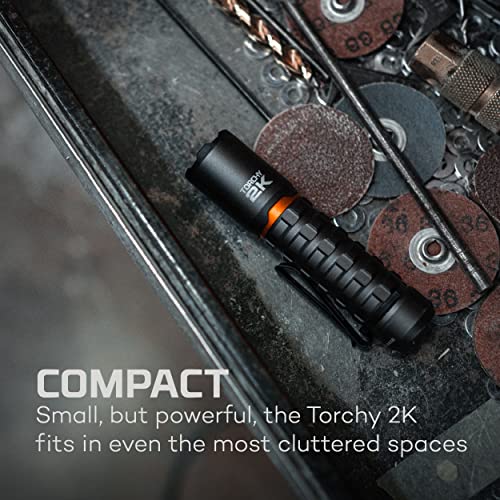 Rechargeable LED Flashlight with 4 Light Modes, Water Resistant R414