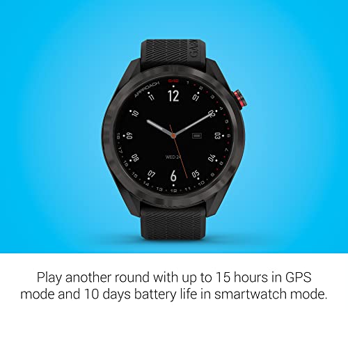 Golf Smartwatch with Large Color Touchscreen and Ceramic Bezel D958