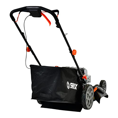 22-Inch Self Propelled Gas Lawn Mower with 163 cc Engine, 3-in-1 Rear Wheel Drive J60279