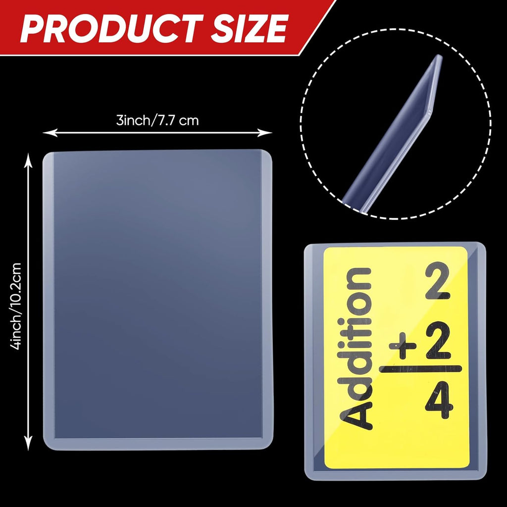 400 Clear Plastic Card Sleeves 3x4 Inches for Trading Cards D472309