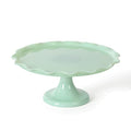 Martha Stewart Highbrook 10 Inch Jadeite Cake Stand with Glass Dome