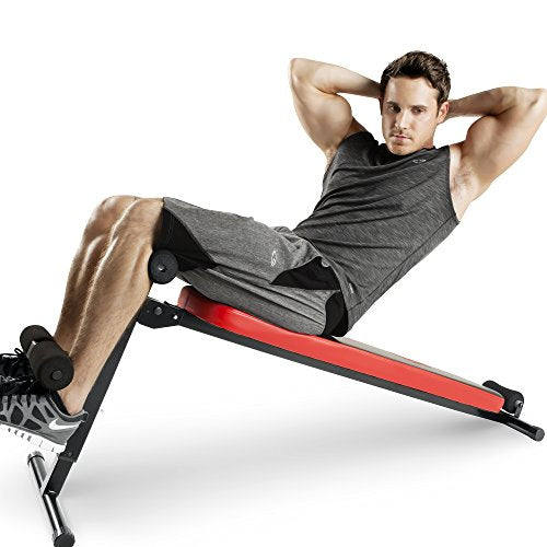 Marcy Utility Slant Board Exercise Bench for Strength Training and Home Gym Workouts