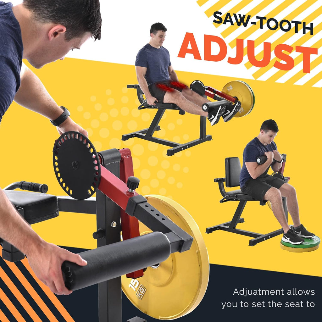 Leg Extension and Curl Machine with Adjustable Seat for Home Gym G99013