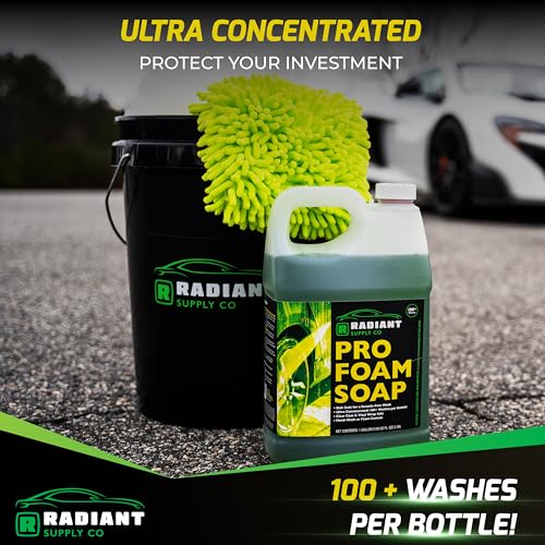 Professional Car Wash Soap for Foam Cannons or Bucket Washes, Ultra Concentrated, pH Balanced, 16oz X49252