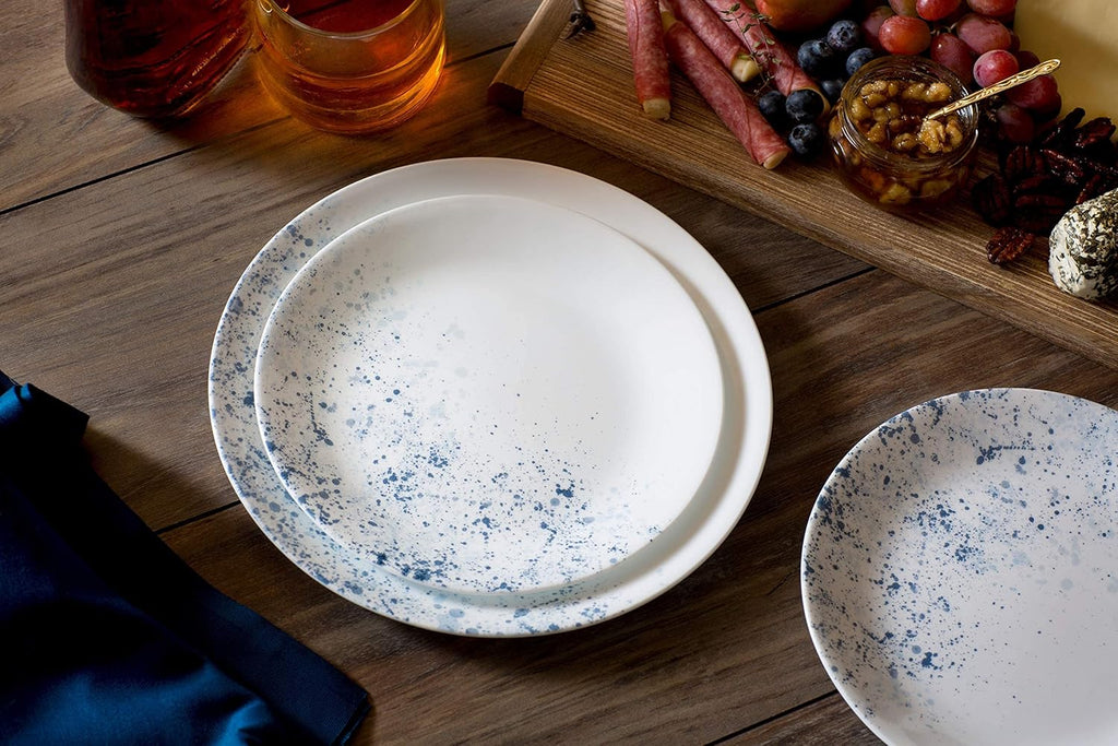 18-Piece Dinnerware Set for 6 with 4-Pc Stackable Bowls, White N331579