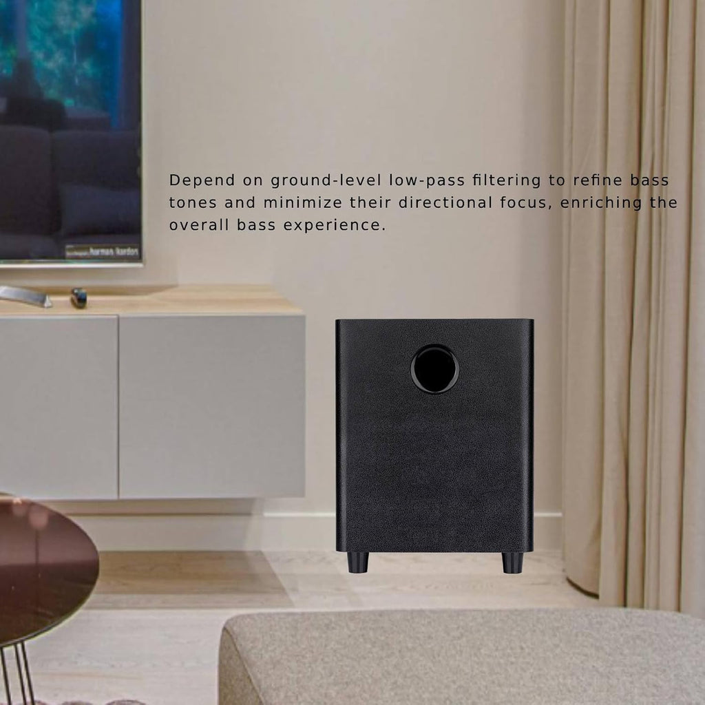 8 Inch Passive Subwoofer for Home Theater, 100W, Black S470