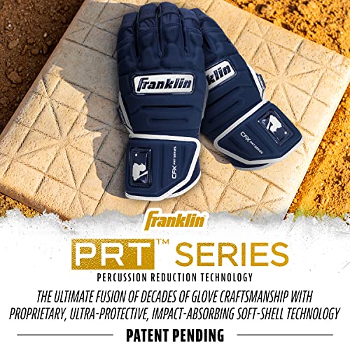 MLB Batting Gloves for Adults - Padded Reinforced Leather Baseball Softball Gloves P80577