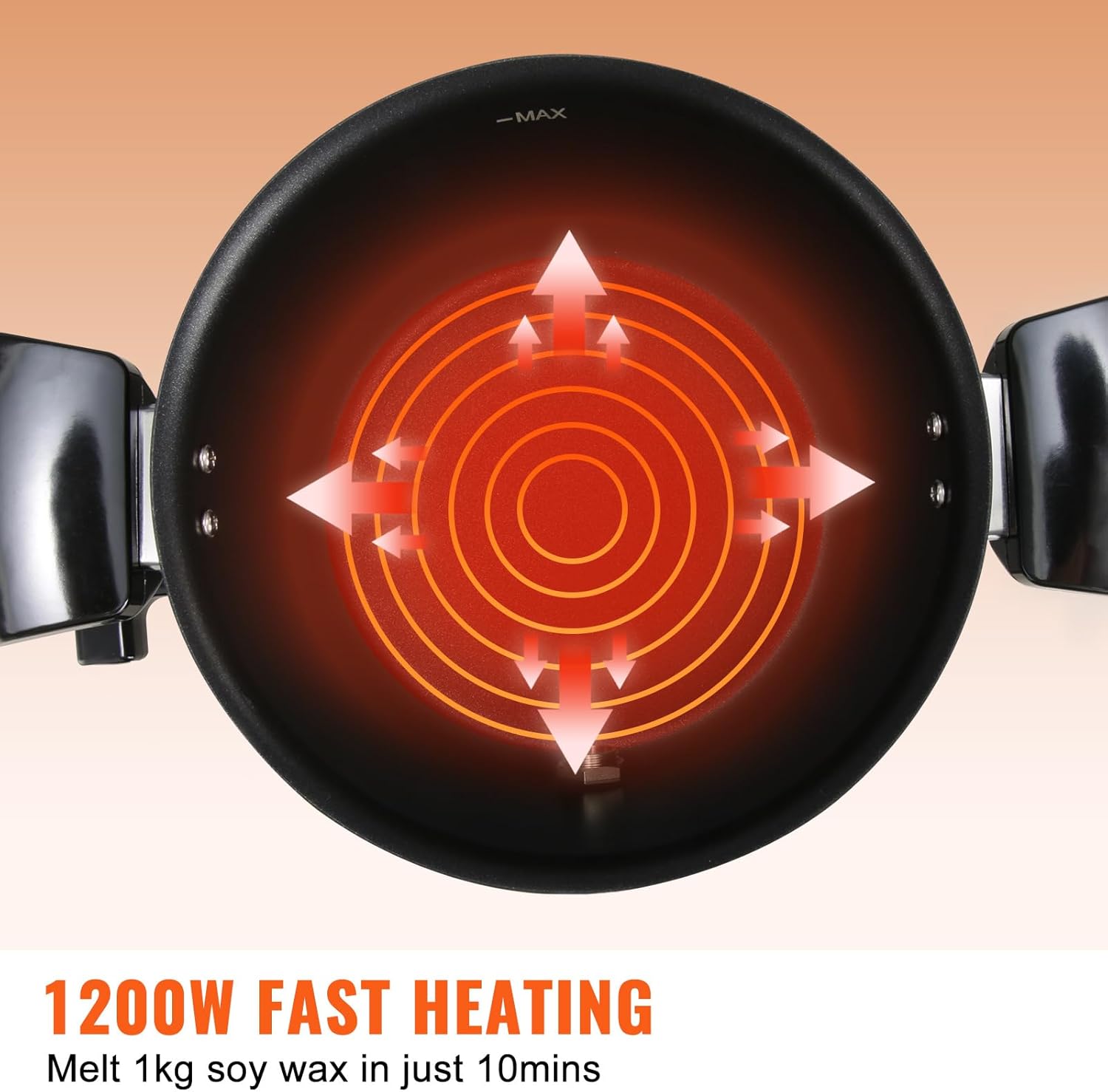 5 Liter Electric Wax Melting Pot with Pour Spout and Temperature Control Y271