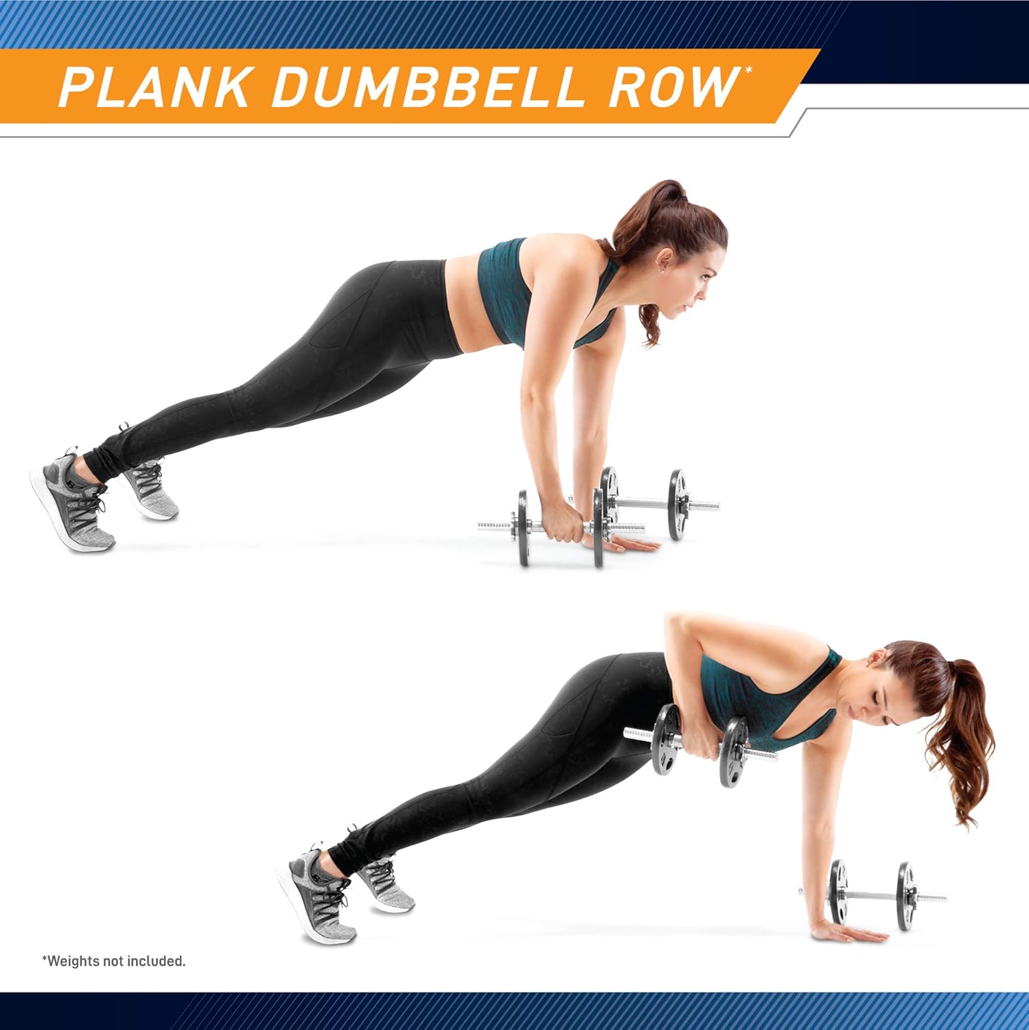 Adjustable Chrome Dumbbell Handles for Standard Weight Plates L7490
