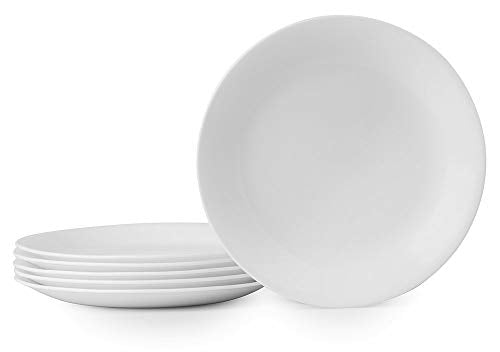 4-Pc Stackable Bowls for Pasta and Salad, 30-Oz, Microwave and Dishwasher Safe, White H3908