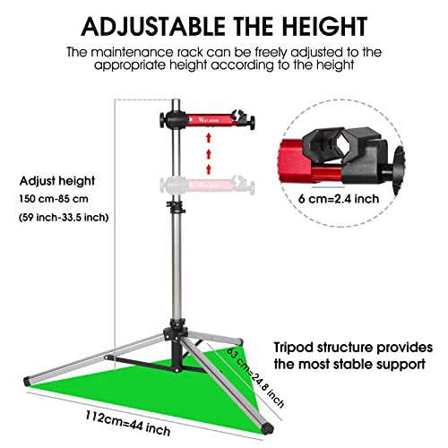Bike Repair Stand - Adjustable Foldable Bicycle Maintenance Rack M2071