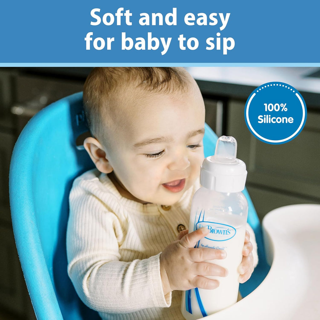 Baby Bottle Sippy Spout, Soft Silicone, 6m+, 2 Count Q379
