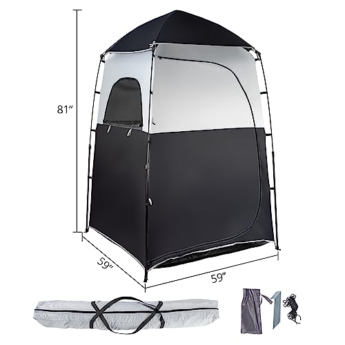 6.8FT Pop Up Shower Tent with Mesh Floor and Carrying Bag N244941