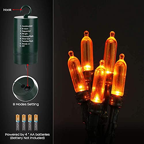 Battery Operated Christmas String Lights 33ft 100LED Waterproof Q22956
