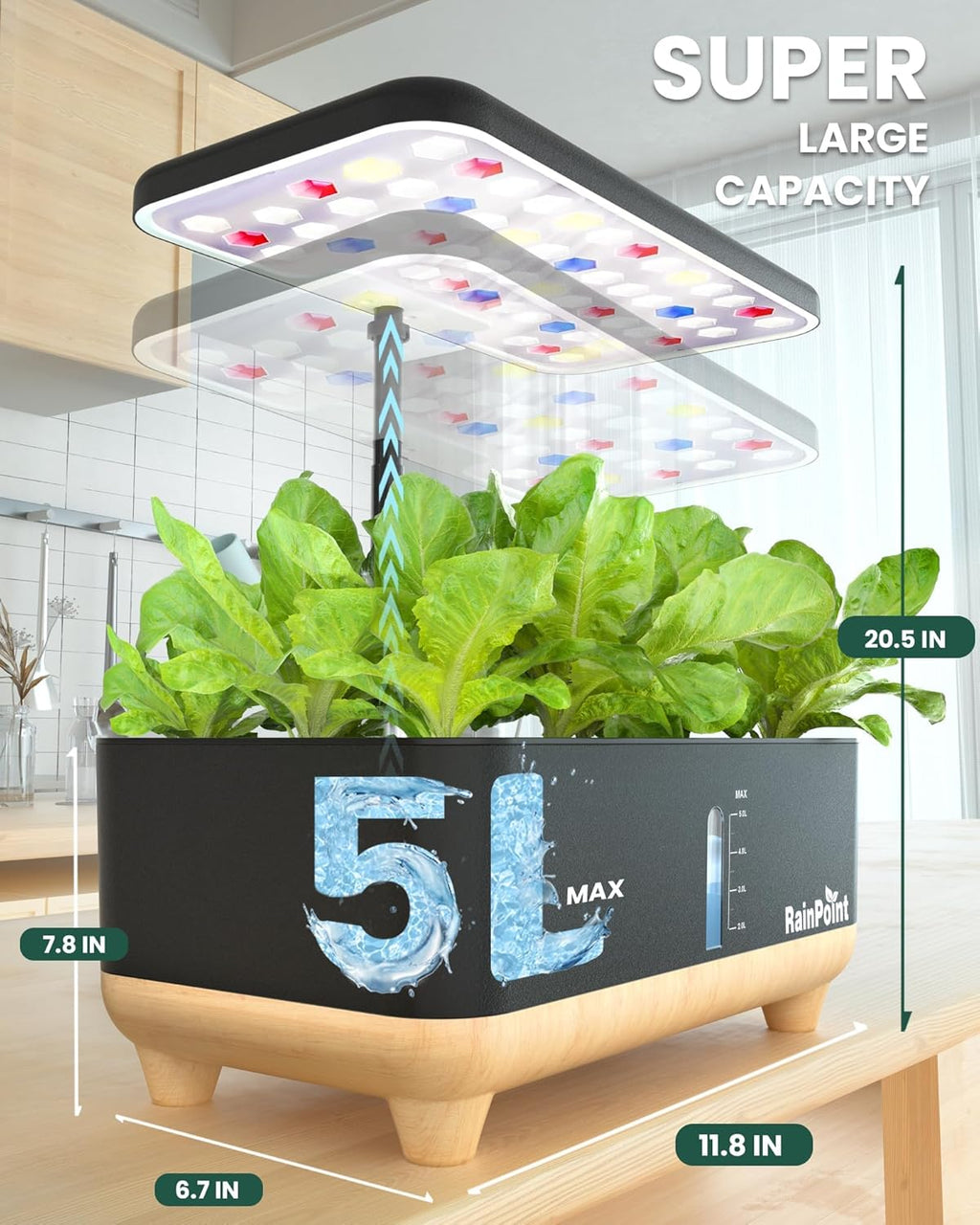Indoor Hydroponics Growing System with 13 Pods B642