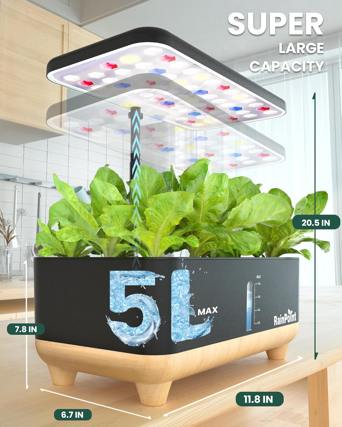 Indoor Hydroponics Growing System with 13 Pods B642