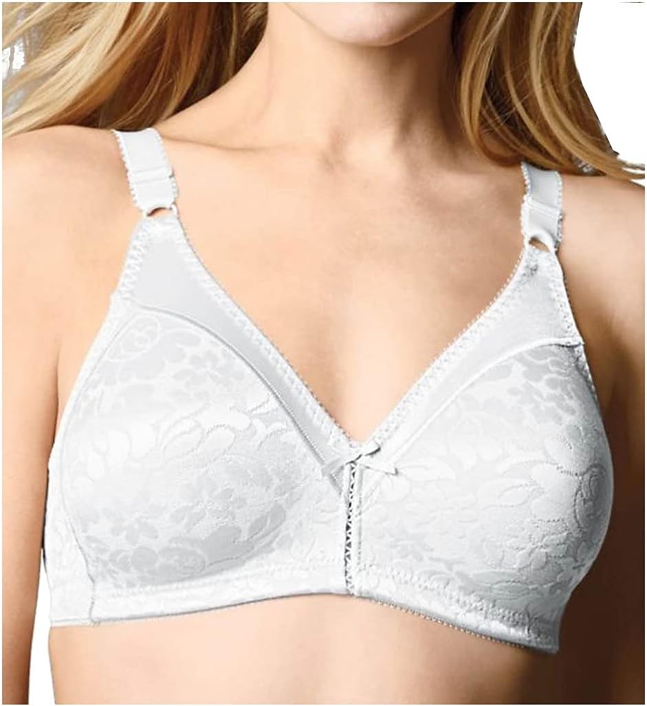 Bali Women's Double Support Spa Closure Wire-Free Bra, White, 38D