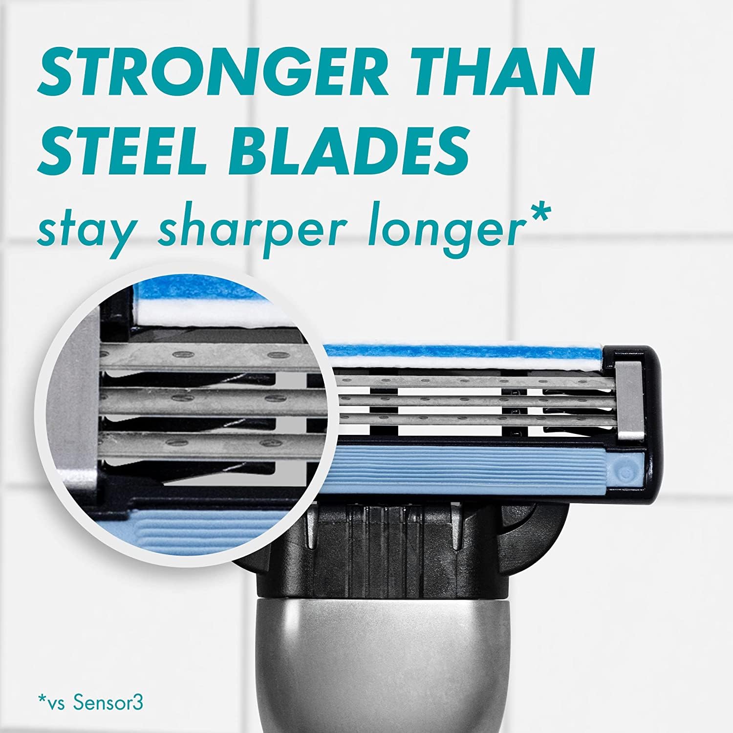 Men's Razor Handle with 5 Blade Refills P128330
