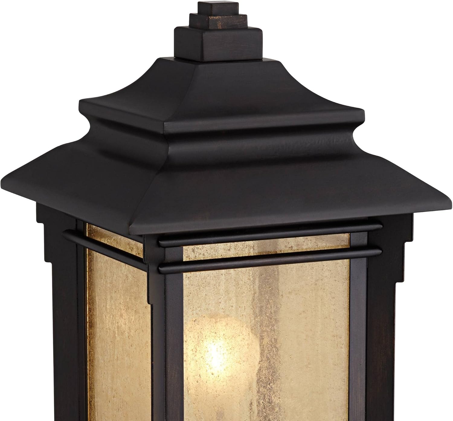 Rustic Farmhouse Outdoor Pier Mount Light Fixtures Set of 2 W77042
