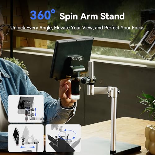4K Digital Microscope 2000x with 52MP, 10.1" HDMI Screen and Ring Light G309063