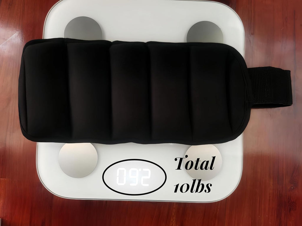 Adjustable Ankle and Wrist Weights Set, 10-Pound Pair L490555