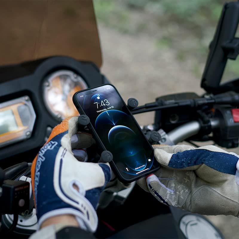 Phone Mount with Handlebar U-Bolt Base and Short Arm for Motorcycle, ATV, Bike B586553