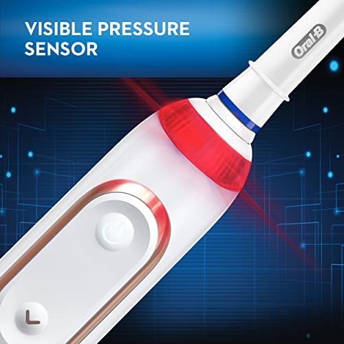 Electric Toothbrush, Rose Gold with 4 Brush Heads and Travel Case F861510