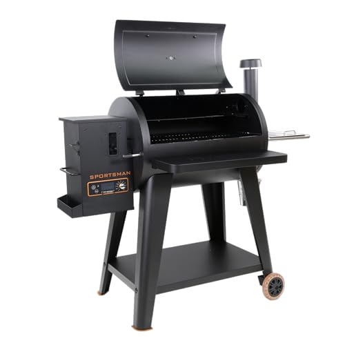 Wood Pellet Grill, 820 Square Inches, Black R39674