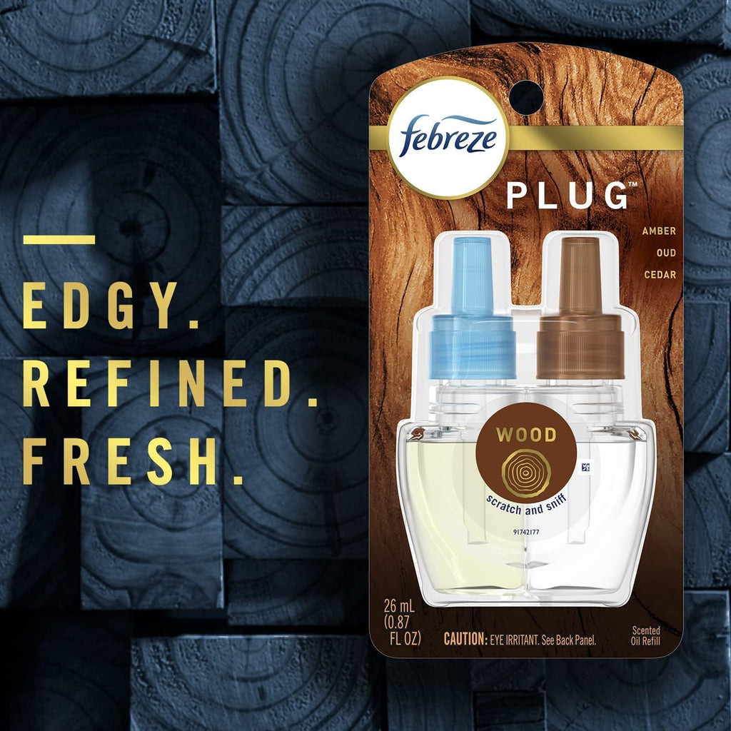 Air Freshener Plug with Wood Refills, 2 Count N23842