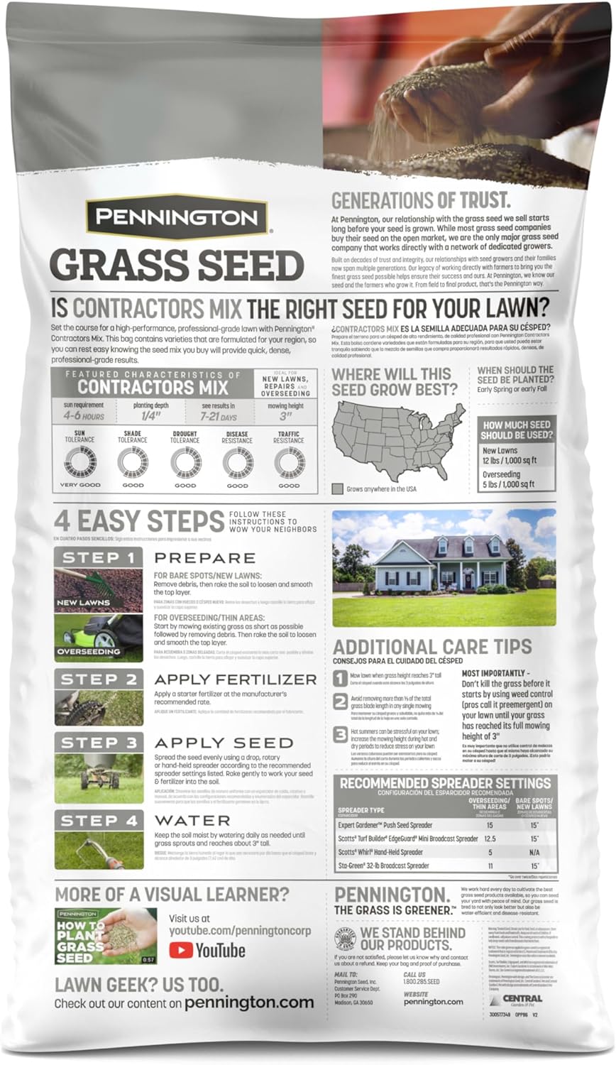 Grass Seed Mix Northern 40 lb H3411