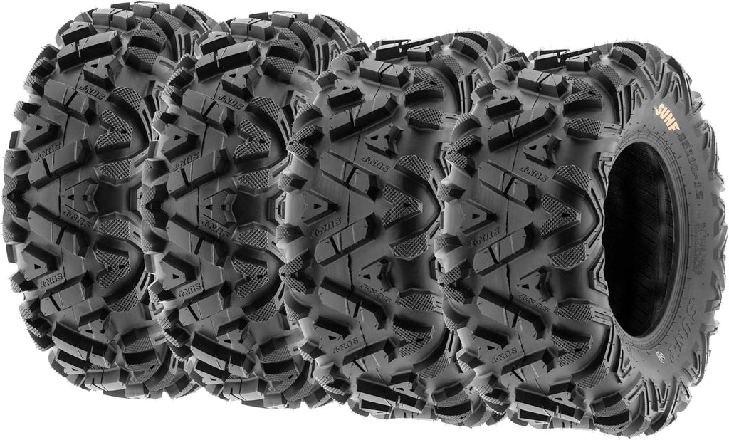 Set of 4 SunF Power.I ATV UTV all-terrain Tires 26x9-14 & 26x11-14, 6PR Front&Rear, Tubeless A033