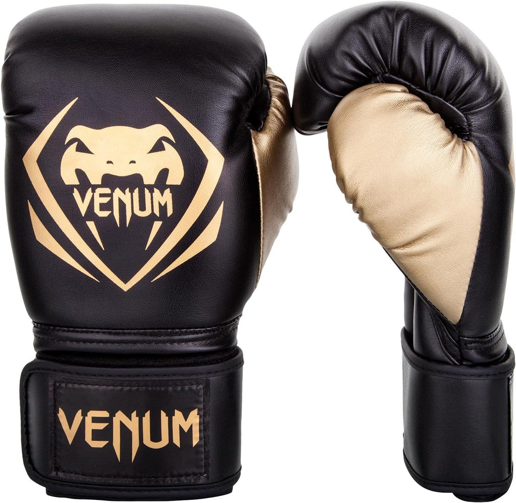 Venum Contender Boxing Gloves - Black/Gold 10oz