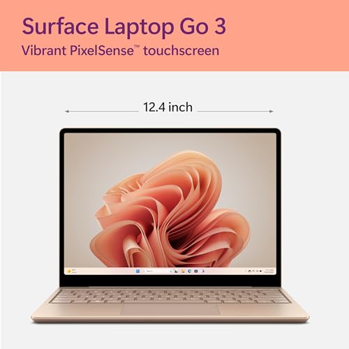 Surface Laptop Go 3 - 12.4" Touchscreen, Intel Core i5, 8GB RAM, 256GB SSD, Windows 11 P2629