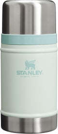 Stanley Vacuum Insulated Large Food Jar, 18/8 Stainless Steel Food Jar for Cold and Hot Food, Soup Thermos with Leak Proof Lid Doubles as Cup, Wide Mouth Food Thermos, 24 OZ, Mist