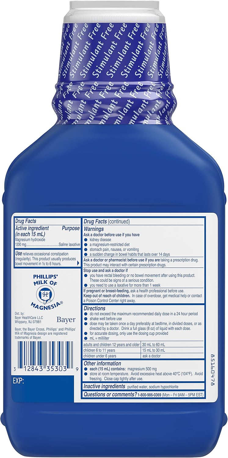 Milk of Magnesia Original 26 fl oz, Pack of 6 D541983