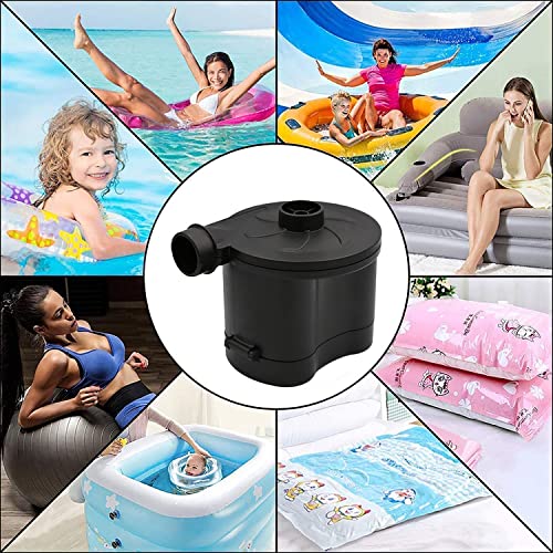 Battery Powered Electric Air Pump, Portable Inflator Deflator for Camping, Air Mattress, Pool Floats, 3 Nozzles E457818
